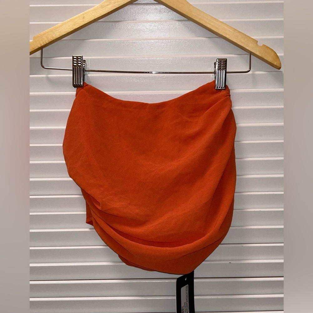 Vibrant Orange Corset Top